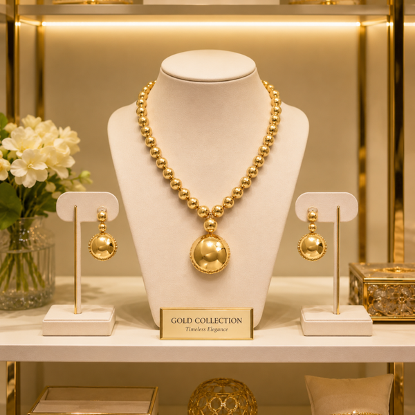 Golden Luxe Statement Jewelry Set