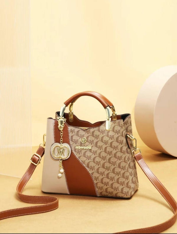 Women’s Patterned Handbag Set – Tote Bag, Wallet & Coin Purse (3-Piece Set)