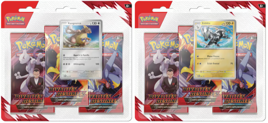Pokémon - Rivalités Destinées - EV10 - Tripack Booster Blister - FR