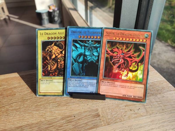Yu-Gi-Oh - Lot 3 Dieux égyptiens Slifer Obelisk Râ dragon céleste Tourmenteur LC01