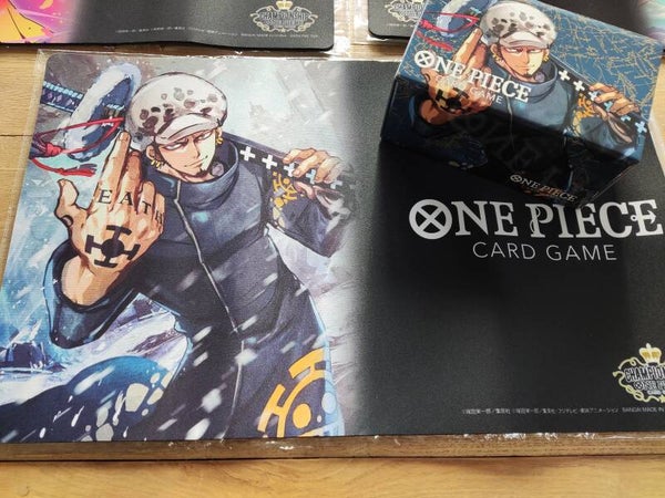 Playmat and storage box championship Trafalgar Law deck box