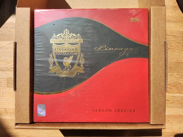 Topps 2022-23 Liverpool Lineage Soccer Factory Sealed Hobby box