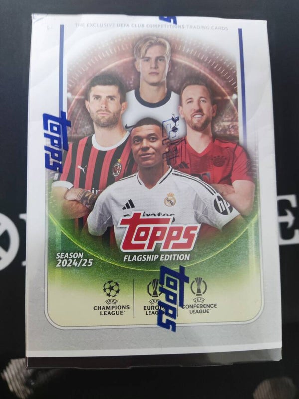 TOPPS FLAGSHIP EDITION UEFA UCC 2024/25 BLASTER BOX FOOTBALL SOCCER SEALED NEW