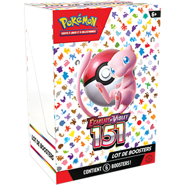 Pokemon - Ecarlate et Violet - 151 - Lot Bundle de 6 boosters