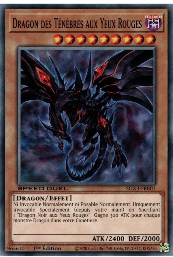 Yu-Gi-Oh - Deck Dragon Noir Aux Yeux Rouges prêt pour être jouer en Français