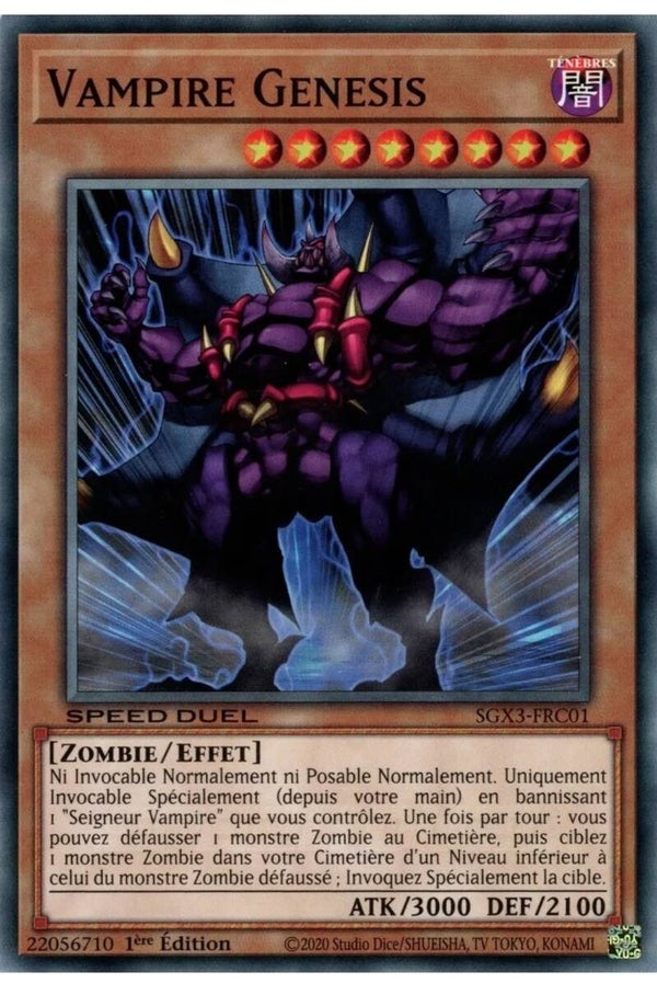 Yu-Gi-Oh ! Deck Vampire Zombie prêt pour être jouer en français