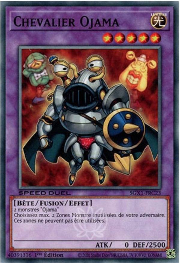 Yu-Gi-Oh ! Deck Ojama prêt pour être jouer en français