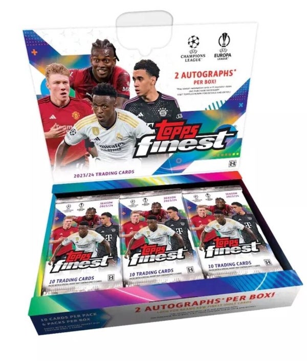 Topps Finest UCC 23/24 UEFA Champions League Europa Hobby Box Soccer