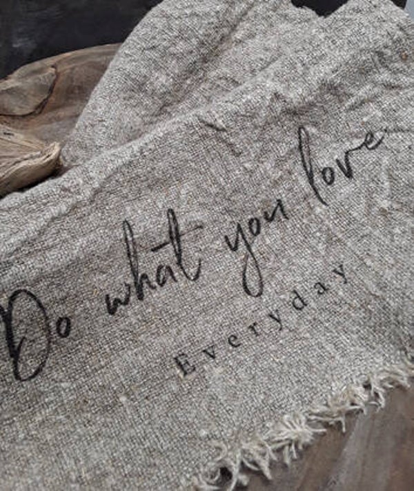 Shabby doek Love