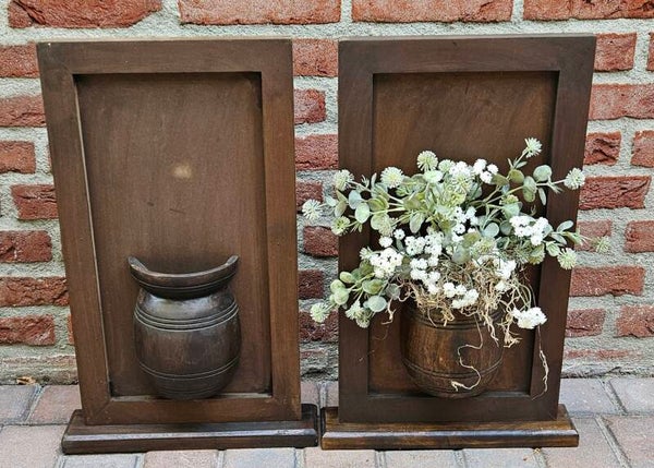 Houten Paneel met kruik, staand