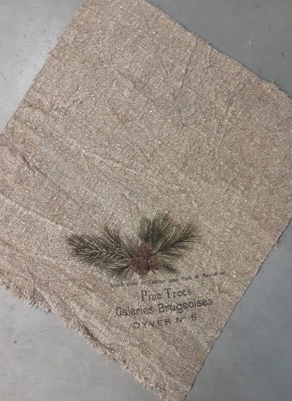 Shabby doek X-mas Denneappel