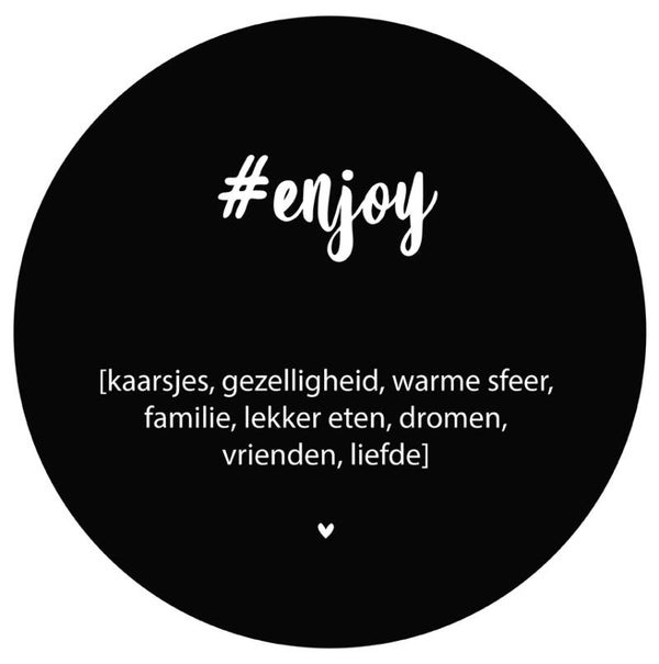 #Enjoy Muurcirkel