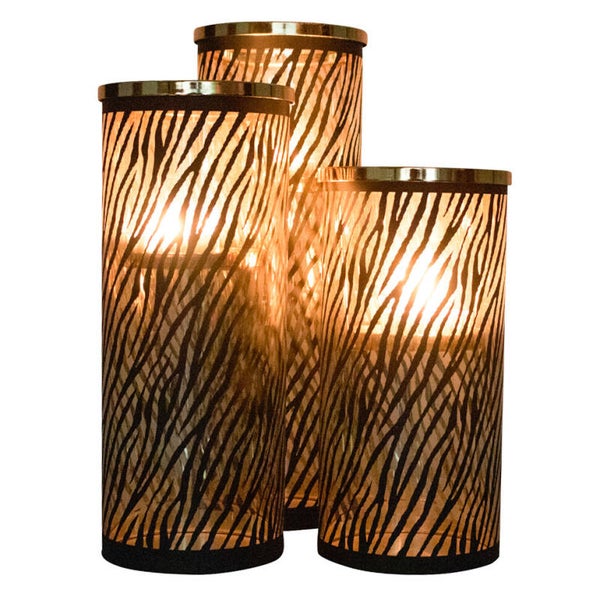 Windlicht Cilinder Zebra