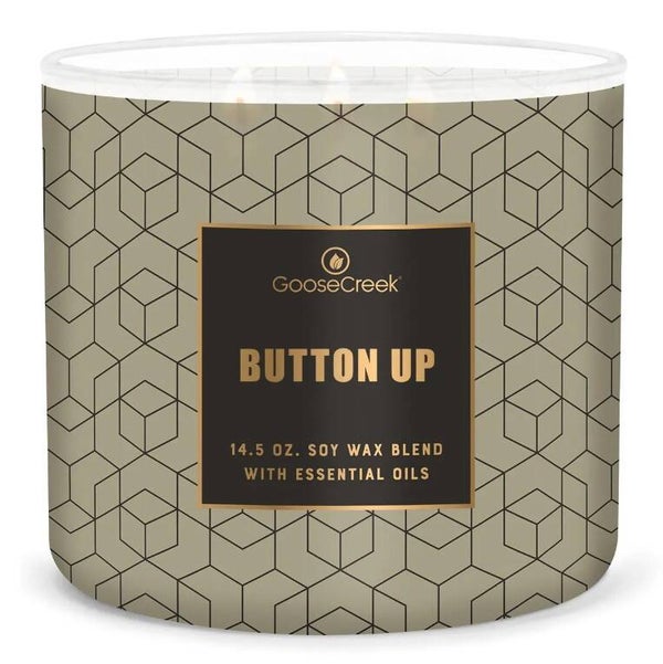 Button Up 3-Wick Candle