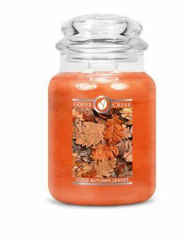 Cold Autumn Leaves Large Jar