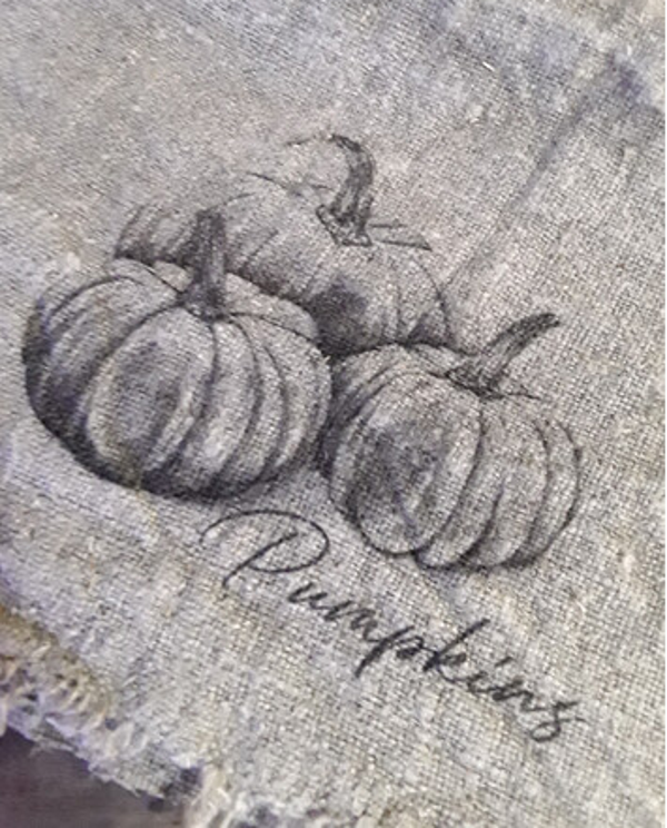 Shabby doek Pumpkins