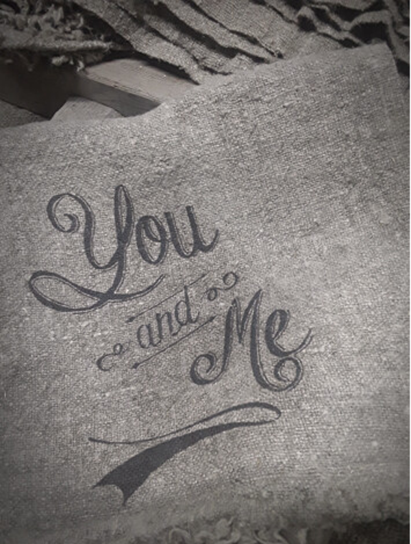 Shabby doek You and Me