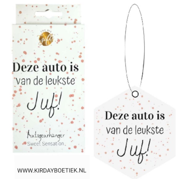 Autogeurhanger Juf