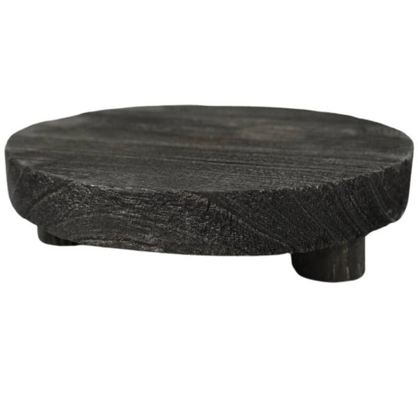 Plateau Paulownia hout Zwart