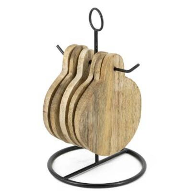 Houten onderzetters rond