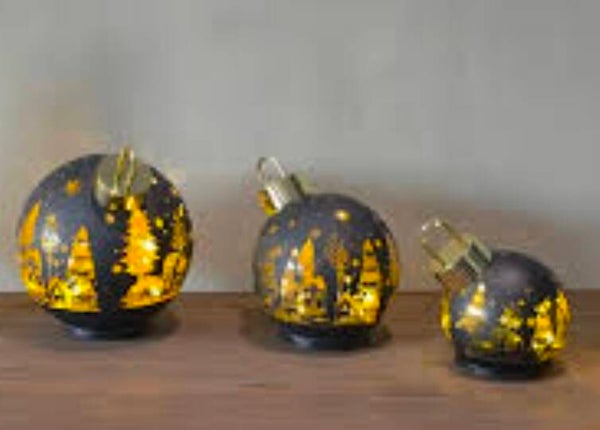 Kerstbal draaiend met Led