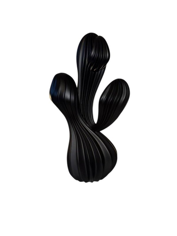 Dark – Matte Black Cactus Sculpture