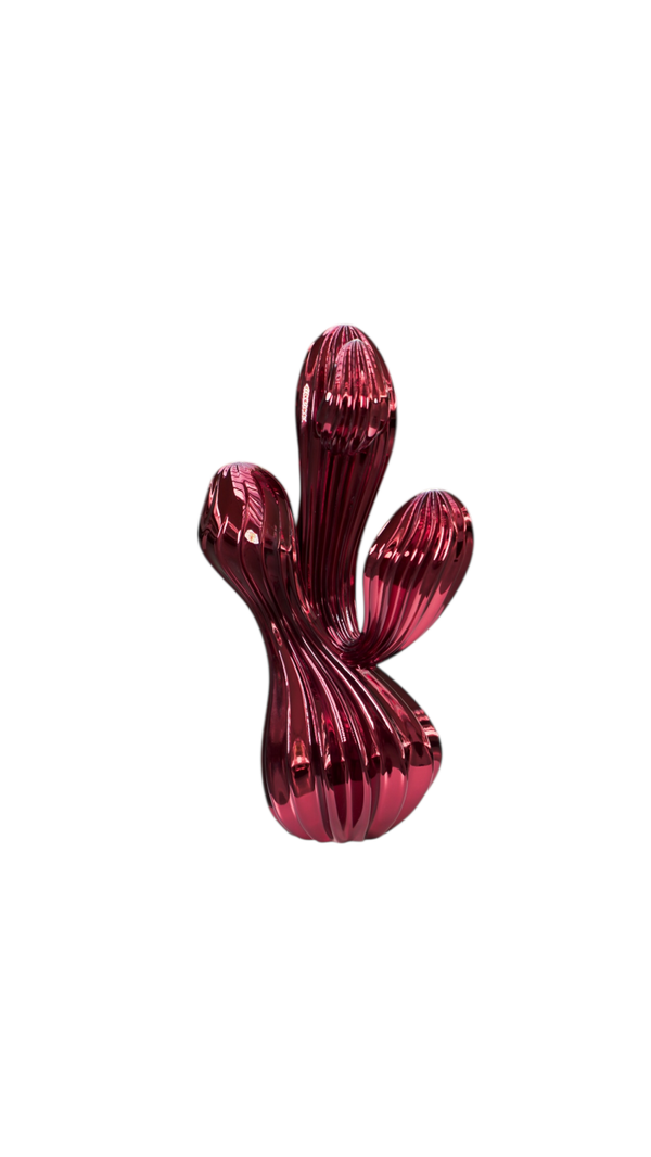 Yrame – Burgundy Cactus Sculpture