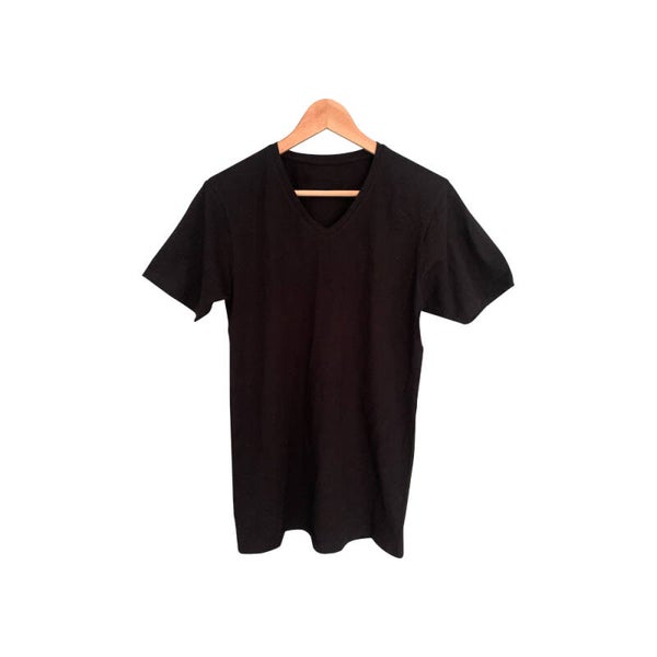 T-shirt zwart vrouwen V-hals