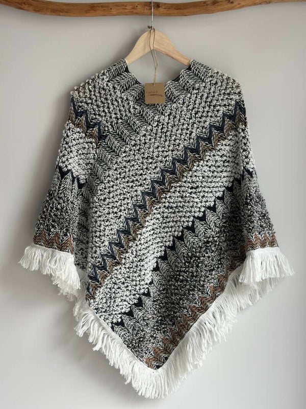 Bohemian Poncho Desert Sand