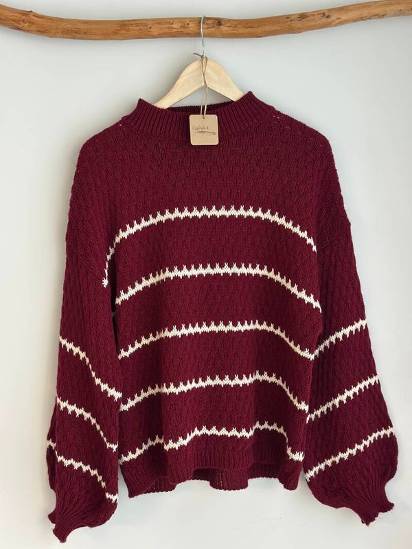 Bohemian Sweater Pica Rubia