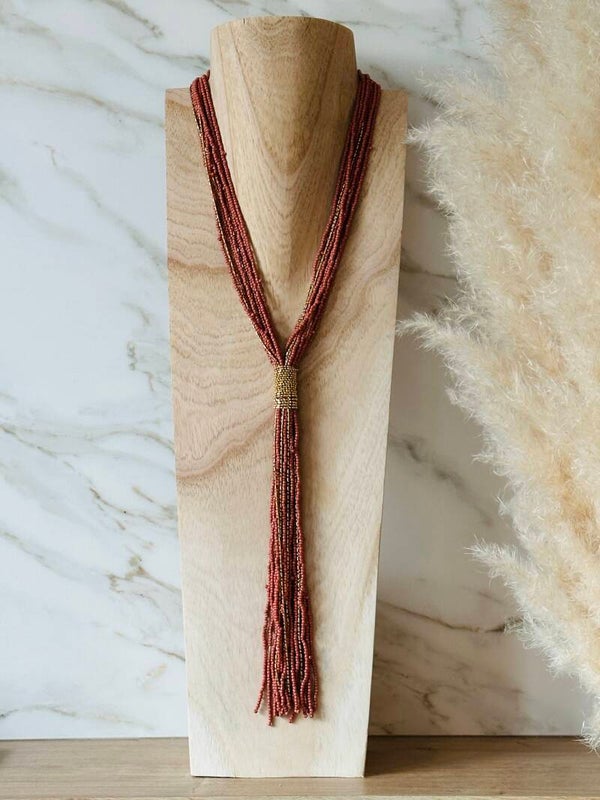 Bohemian Neckless Dark Flamingo