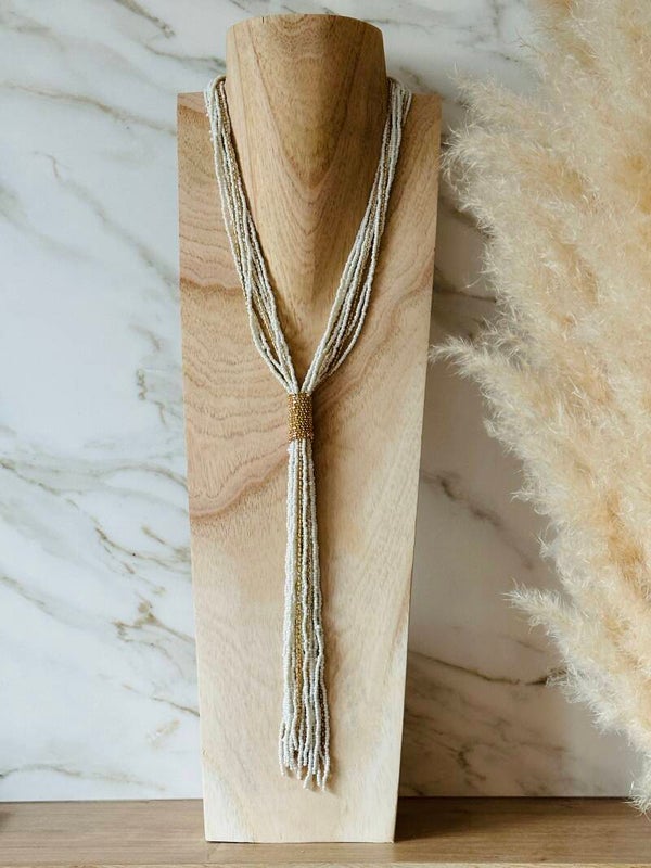 Bohemian Neckless White Shell