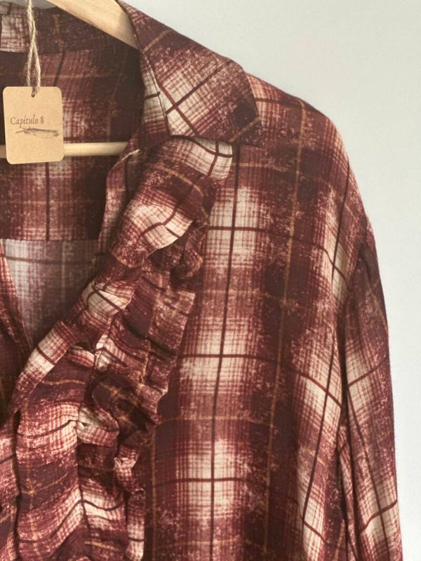 Bohemian Blouse Manga Burgundy