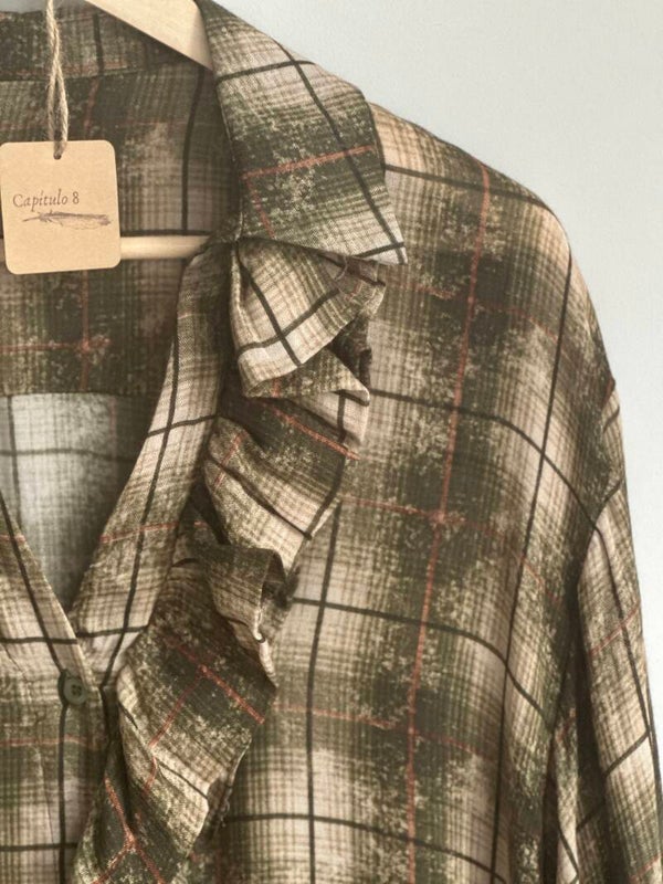 Bohemian Blouse Manga Verde