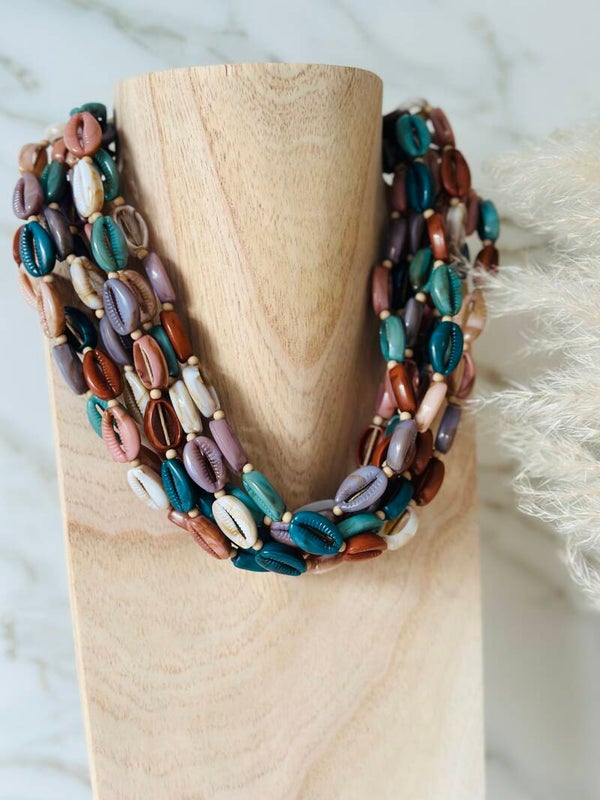 Bohemian Neckless Conchas Multicolor