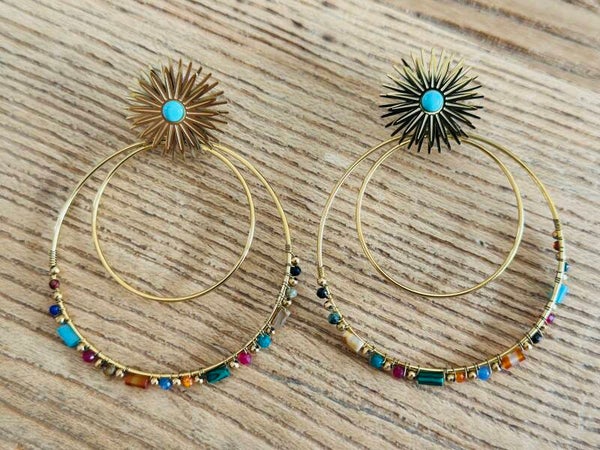 Bohemian Earrings Perla Multicolor