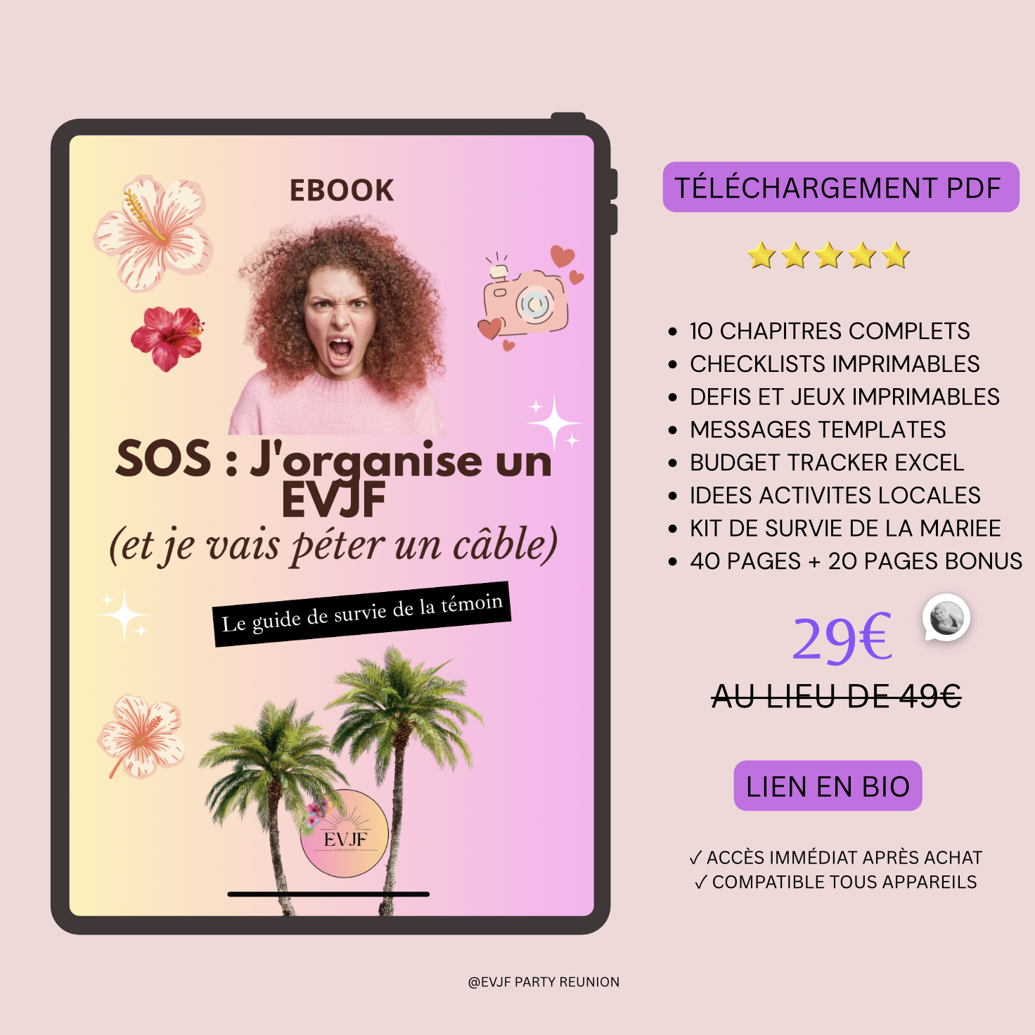 SOS J'organise un EVJF et je vais péter un câble : Le guide de survie de la témoin