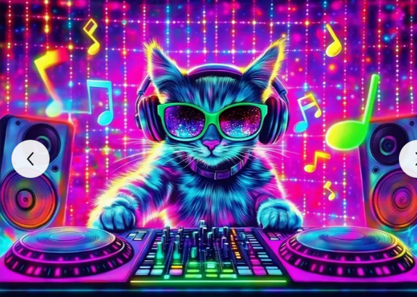 Glow in the Dark doek Blacklight kleed Kat  Te huur