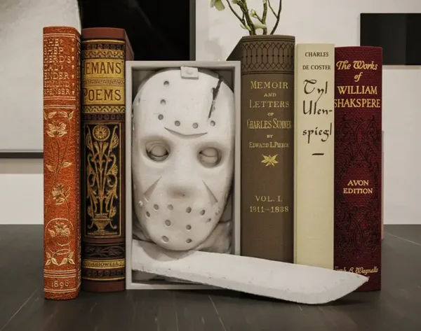 Jason Voorhees/ Buchstütze und Wandhalterung