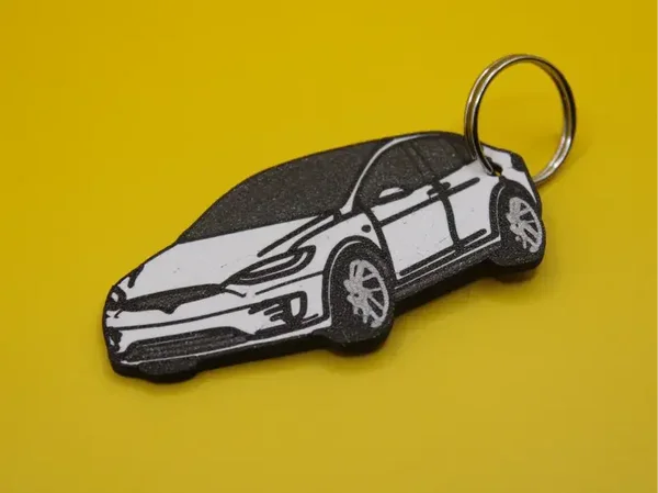 Schlüsselanhänger Auto Tesla Model X