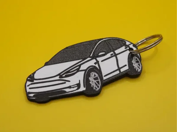 Schlüsselanhänger Auto Tesla Model Y