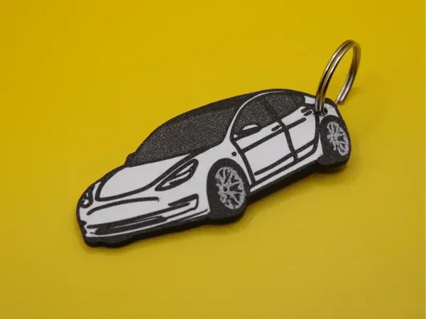 Schlüsselanhänger Auto Tesla Model 3
