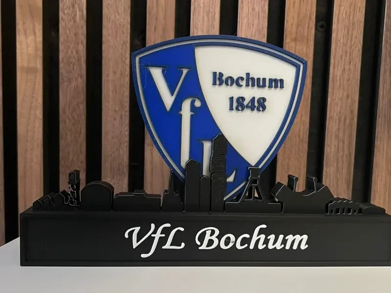 VFL Bochum with skyline of Bochum