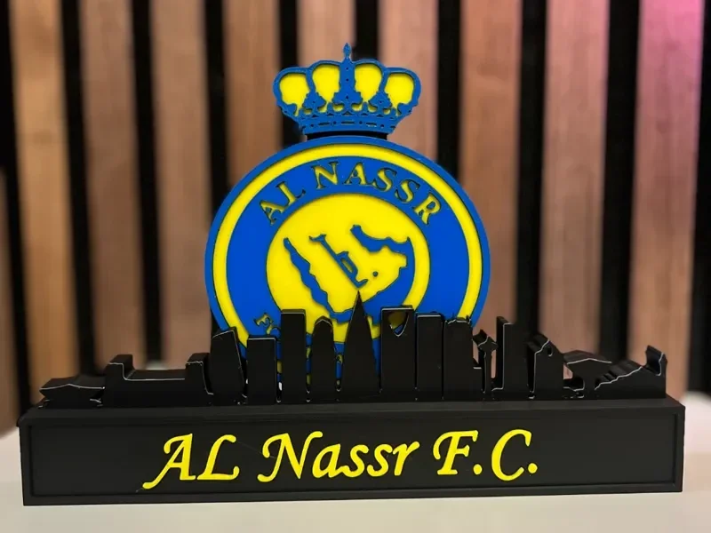 Al Nassr mit Skyline von Riad, Saudi-Arabien