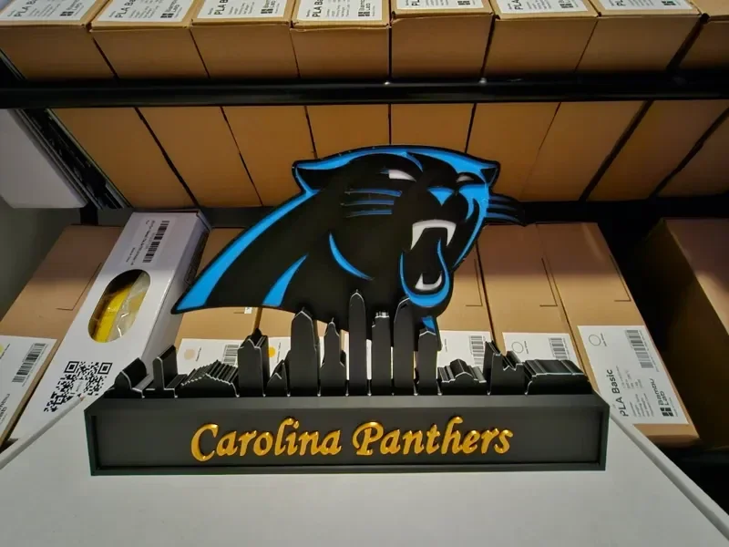 Carolina Panthers mit Skyline von Carolina