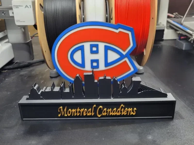 Montreal Canadiens mit Montreal Skyline