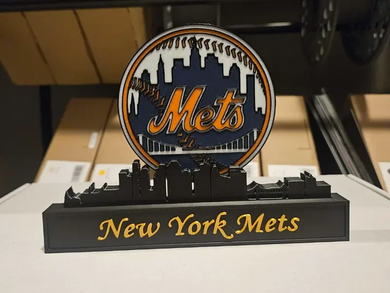 New York Mets mit Skyline von Queens New