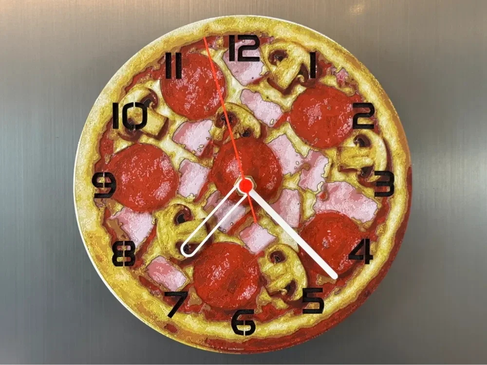 desk clock Pizza Speziale