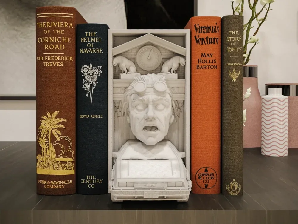 Zurück in die Zukunft / Buchstütze und Wandhalterung