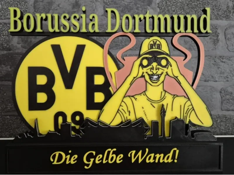 Borussia Dortmund with skyline
